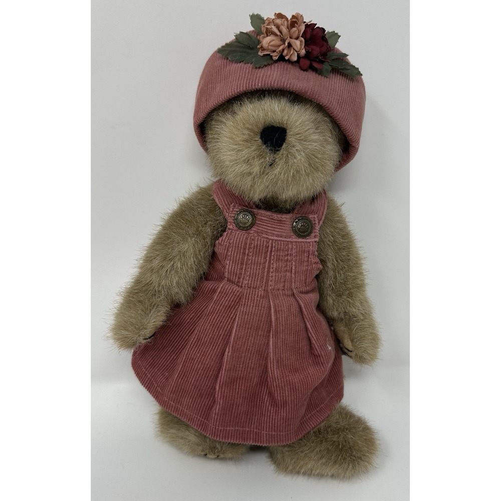Boyds Bears‎ Regan Plush Dillards Exclusive 2000 Pink Corduroy Hat